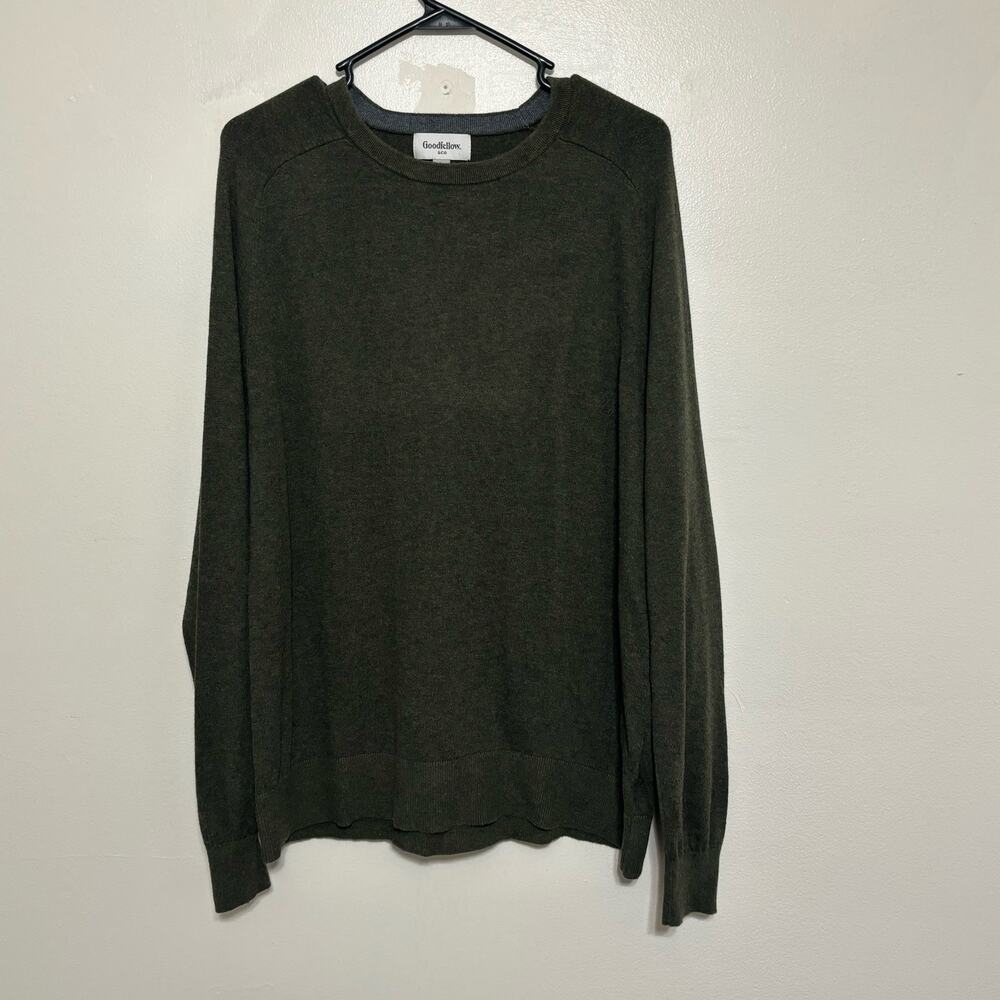 Goodfellow & Co Green Lightweight Crew Neck Sweater Large